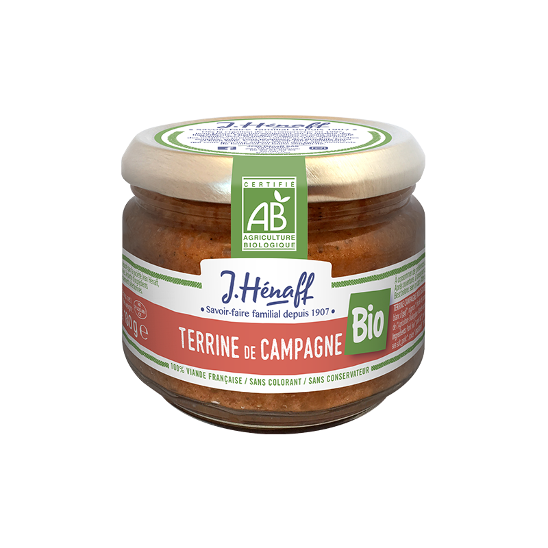 Terrine de campagne bio Jean Hénaff - 180g