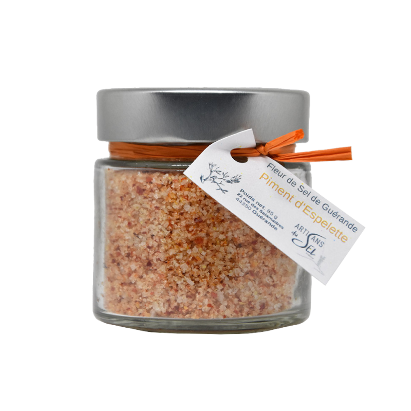 Fleur de Sel de Guérande au piment d'Espelette - 85g