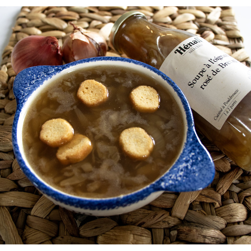 Soupe à l'oignon rosé de Bretagne